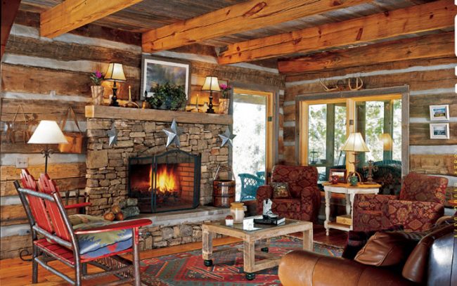 A room filled with furniture